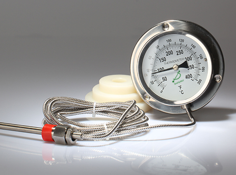 Remote reading thermometer with rear flange 400RF12122