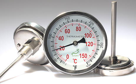 Bimetal dial thermometer